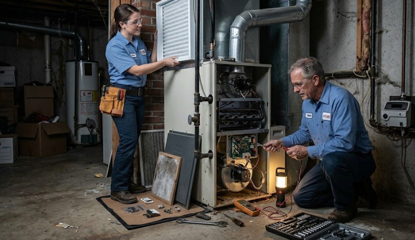 professional furnace installation in millville