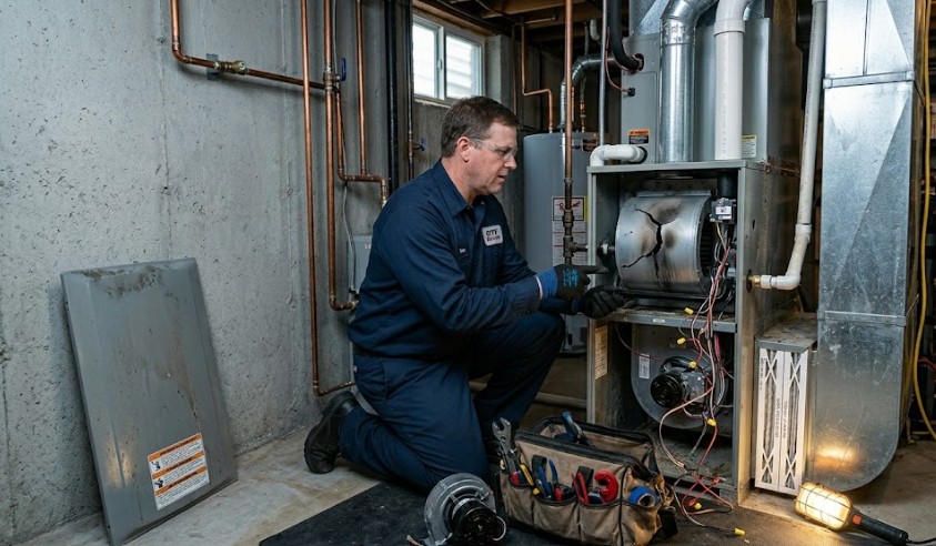 professional furnace repair Millville ma