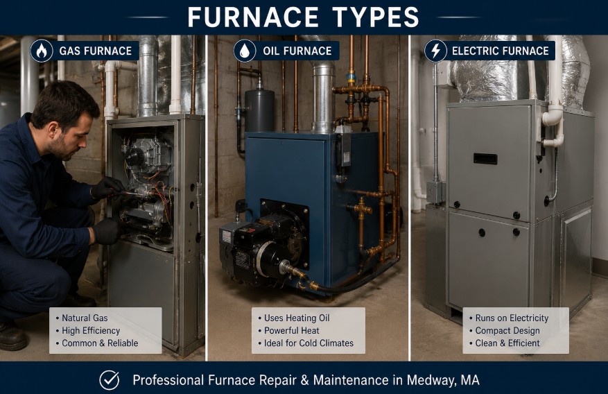 type of furnace we repair in medway ma